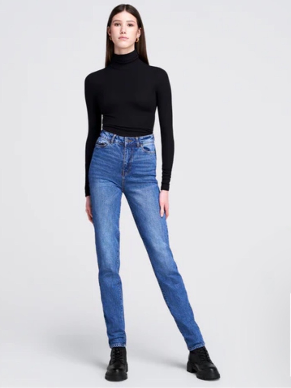 American Tall Lola Ultra High Rise Slim Jeans Tall Medium Blue 28